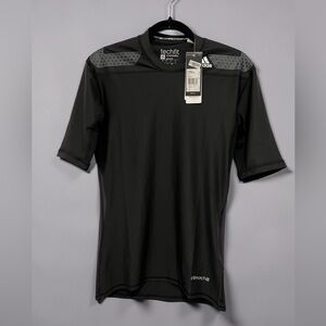adidas Black Techfit Climachill Performance Tee